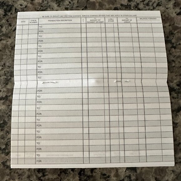 Checkbook Transaction Register 2025 2026 2027 Calendar Check Book Register - Picture 2 of 5